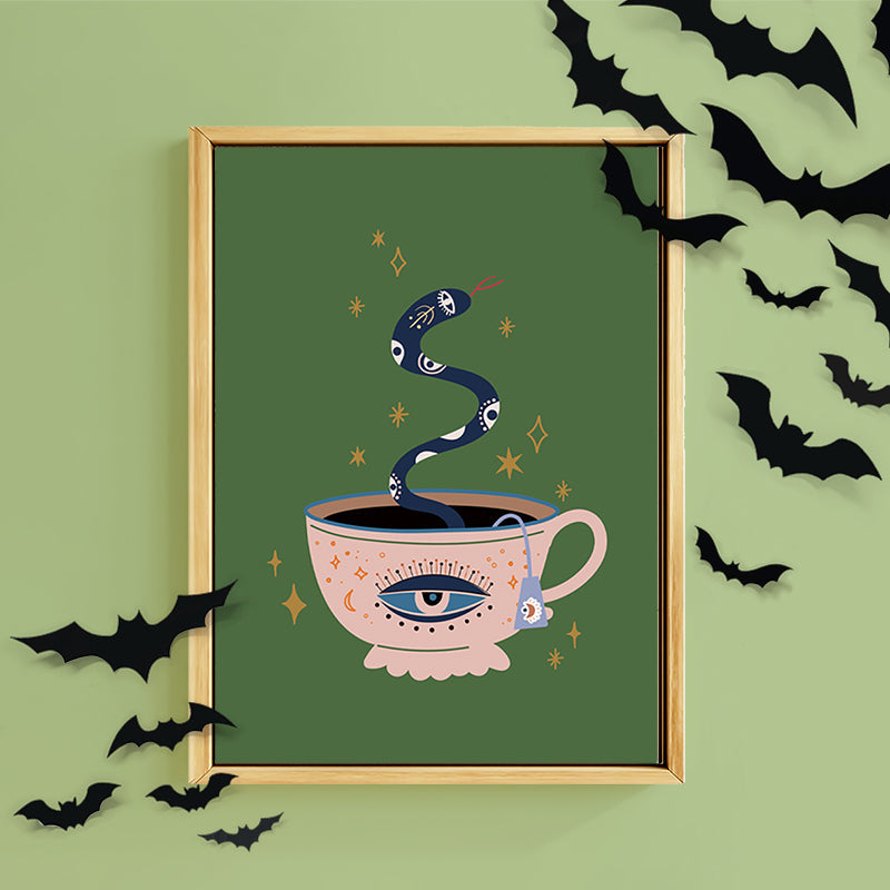 TEA LEAVES EVIL EYE PRINT