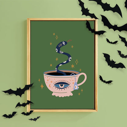 TEA LEAVES EVIL EYE PRINT