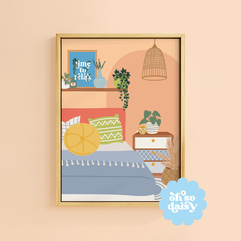COSY BEDROOM PRINT