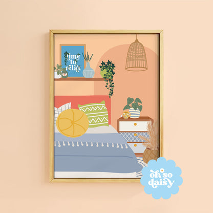 COSY BEDROOM PRINT