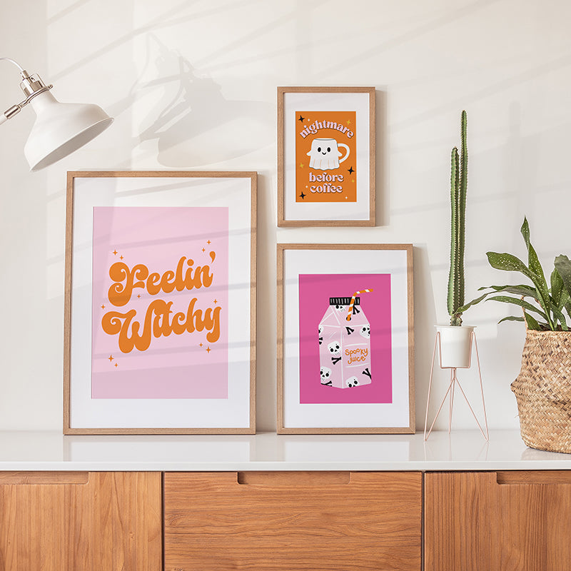 NIGHTMARE BEFORE COFFEE ORANGE PRINT