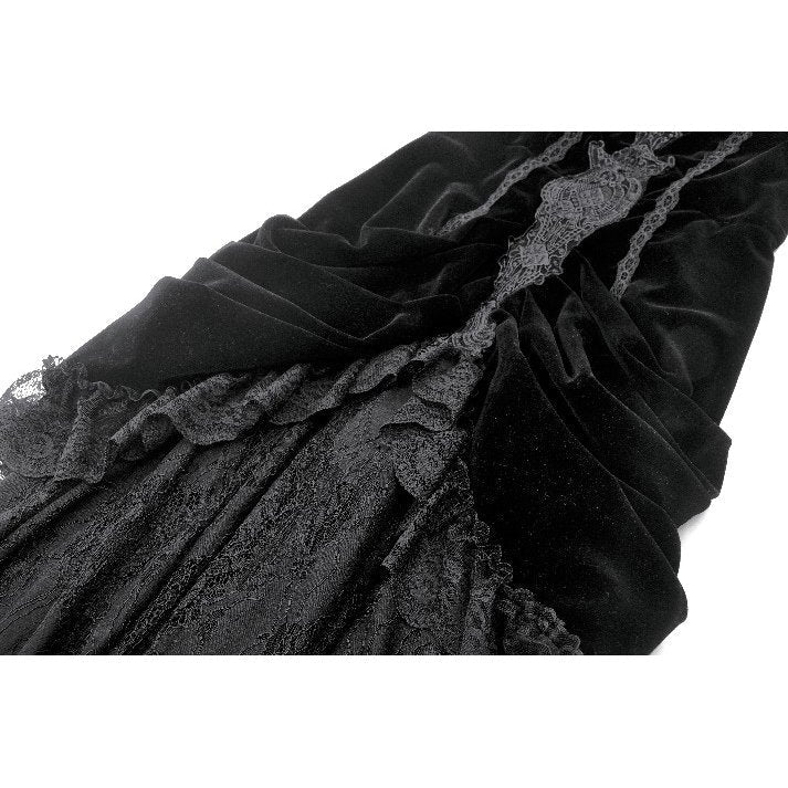 Robe longue en velours et dentelle « Vampiress Royal » Dark in Love