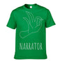 Men’s Gesture Print Short Sleeve T-Shirt – Casual Streetwear Graphic Tee