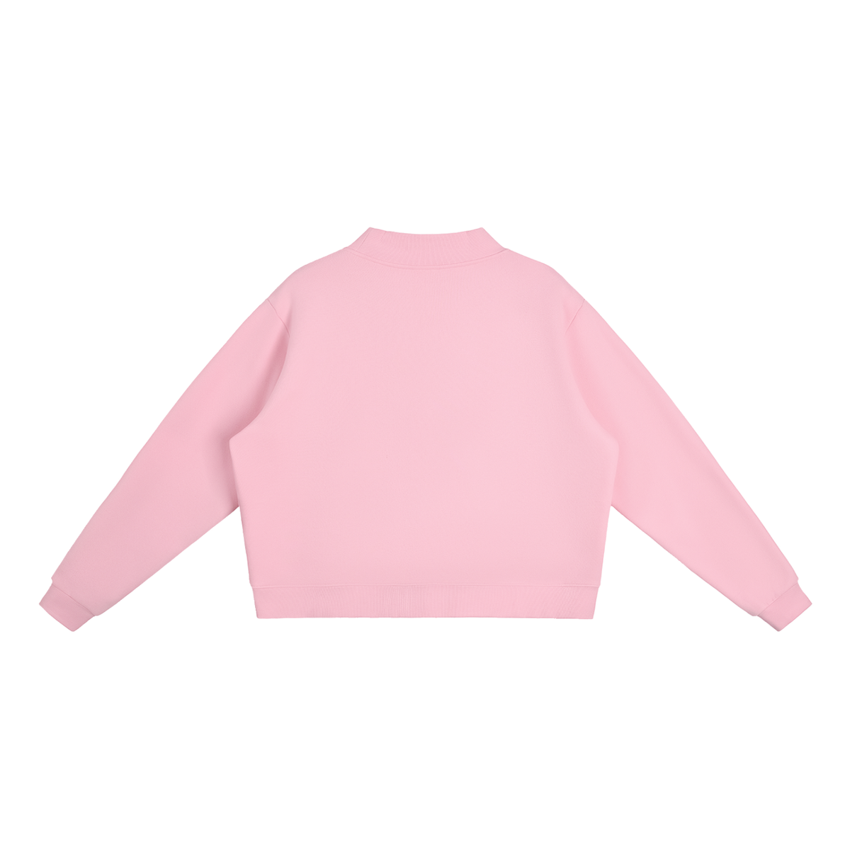 Fleece Mock-Neck Crew Sweatshirt US