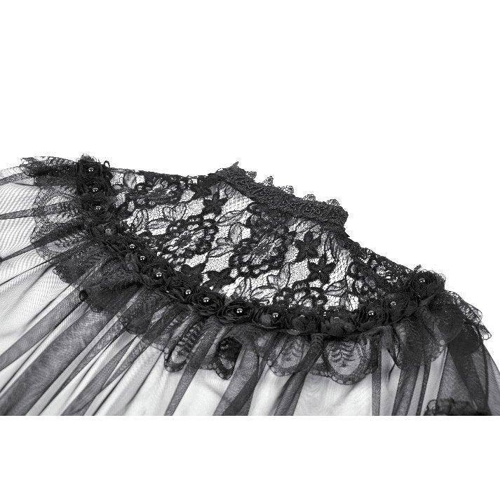 Dark in Love Morwenna Capelet Gothique Volants Dentelle