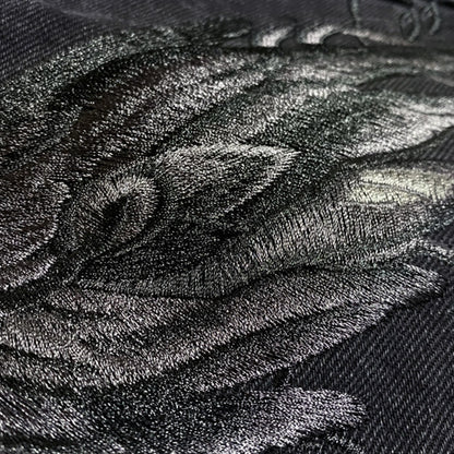 Phoenix Embroidery Polo Collar Jacket