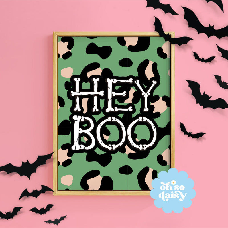 HEY BOO LEOPARD PRINT