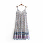 Ethnic suspender skirt