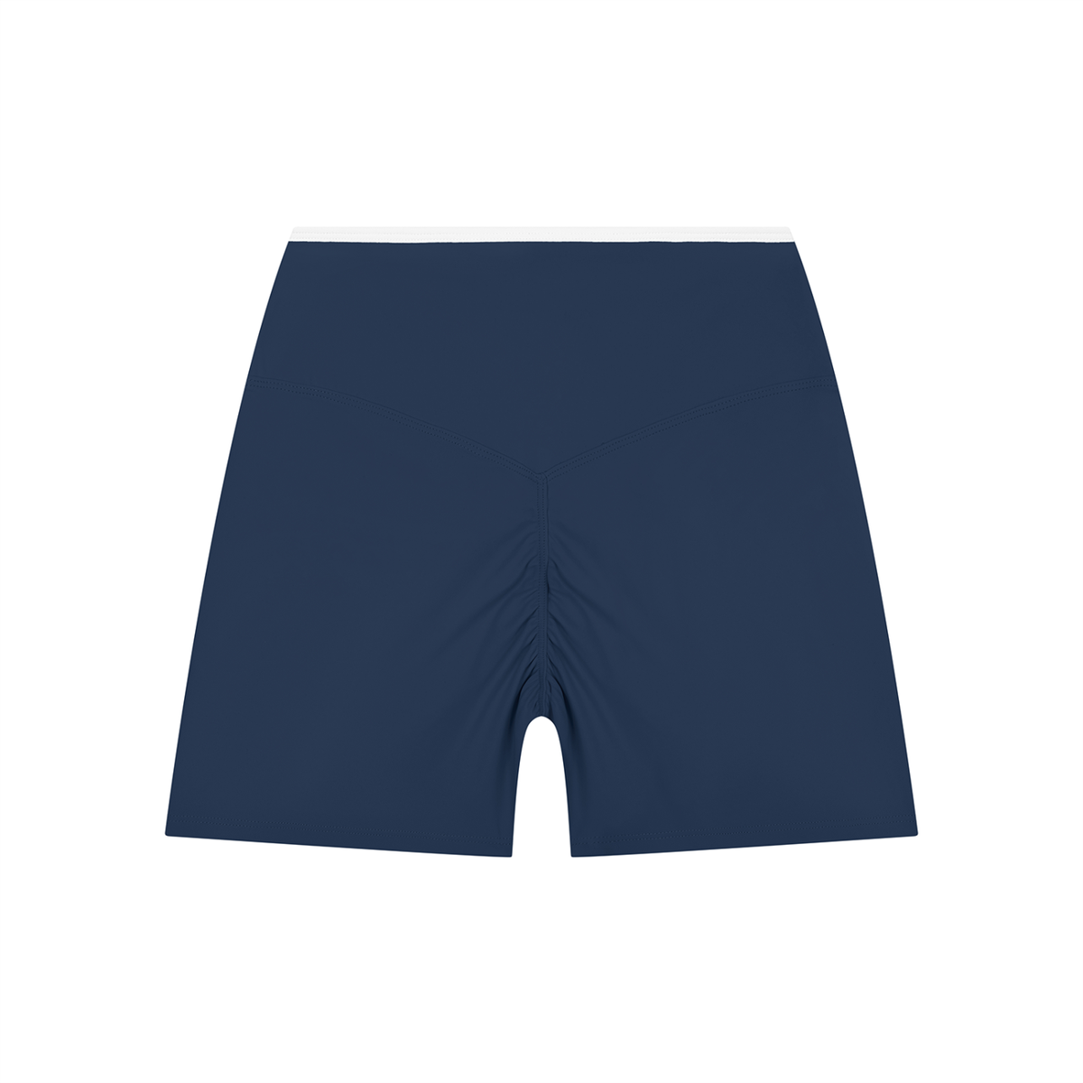 Women's High Rise Color Block Yoga Shorts 220GSM