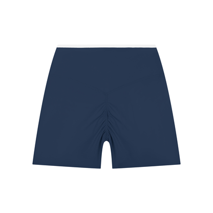 Women's High Rise Color Block Yoga Shorts 220GSM