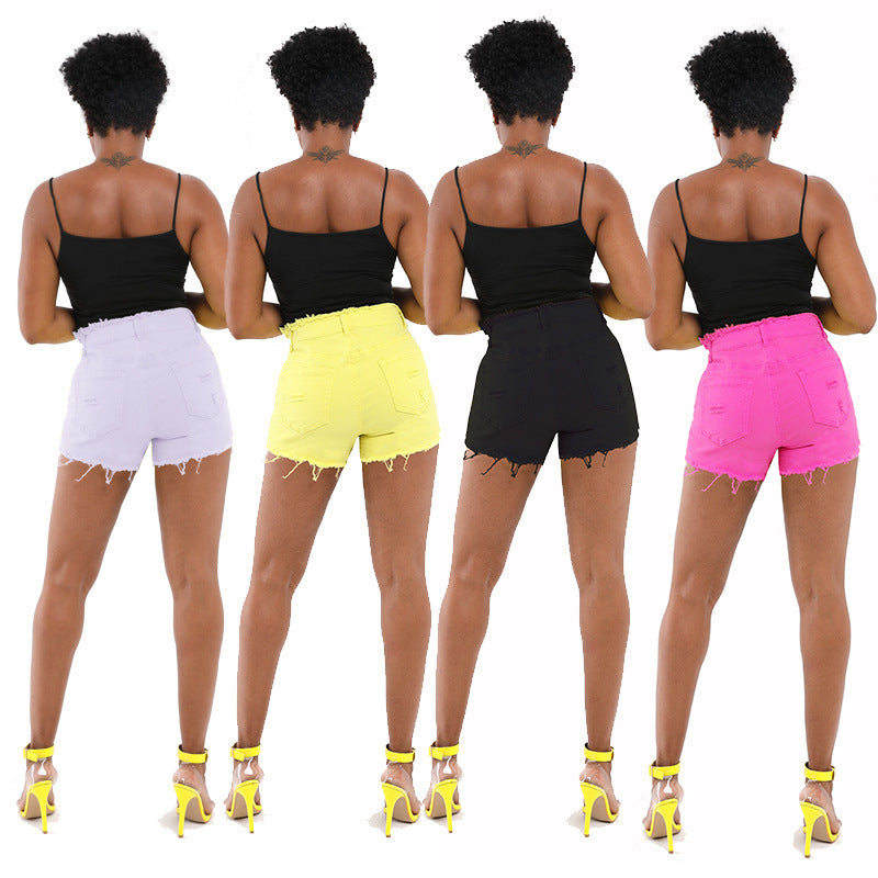 Women's Jeans With Tight Hips And Holes