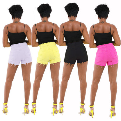 Women's Jeans With Tight Hips And Holes