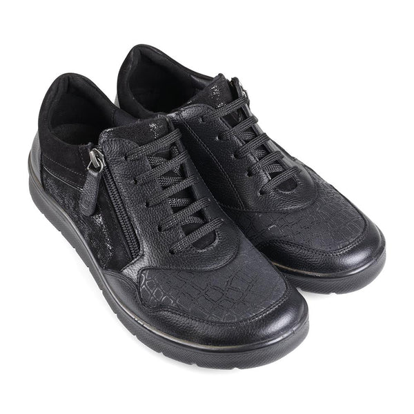 Padders Ladies Dual Fit Comfort 2E/3E INDIGO - Black Combi