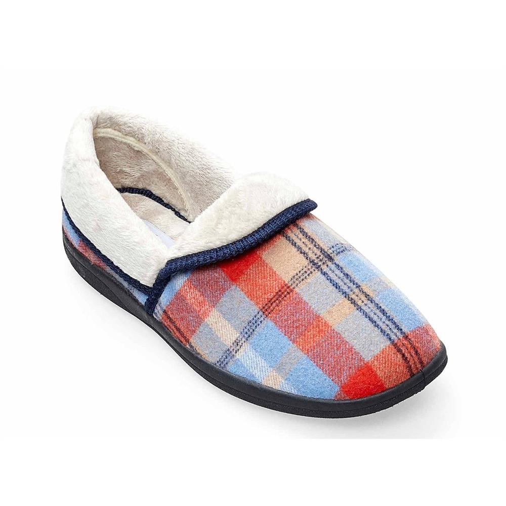 Chaussons femme Padders 2E Fit Construction DM MELLOW - Bleu combiné