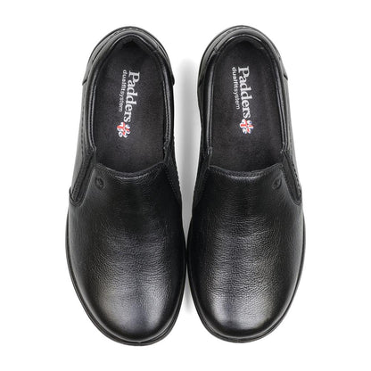 Padders Ladies Dual Fit Comfort 2E/3E NICO - Black Leather