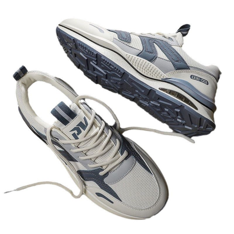 Nouvelles baskets décontractées de tourisme à semelle épaisse et rehaussée pour homme