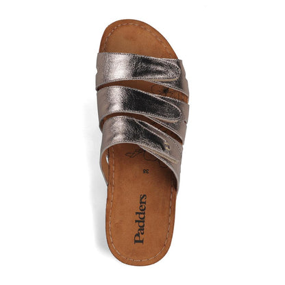 Padders Ladies Comfort Sandals 2E Fit ATLANTA - Metallic