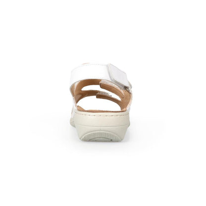 Padders+ Ladies Comfort Sandals 2E/4E Fit MAGDA - White Leather