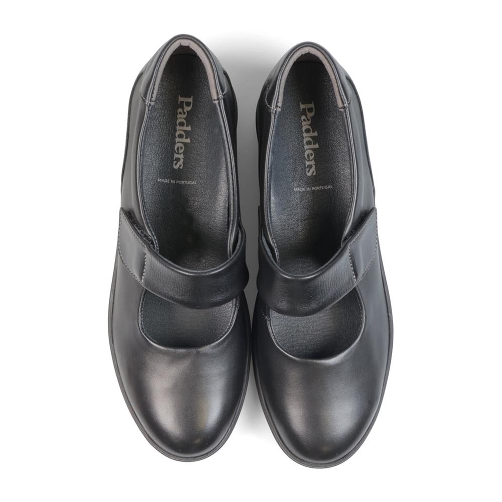 Padders Ladies Comfort 2E Fit BAWTRY - Black Leather