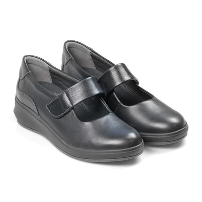 Padders Ladies Comfort 2E Fit BAWTRY - Black Leather