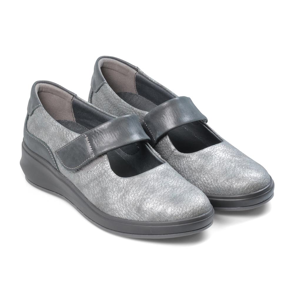 Padders Ladies Comfort 2E Fit BAWTRY - Grey Tumbled Leather