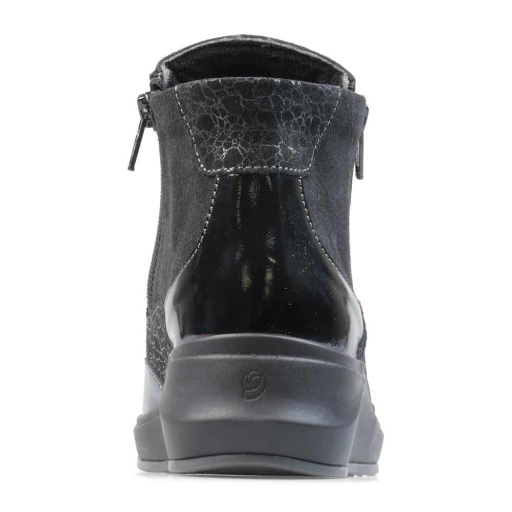 Padders Ladies Comfort 2E Fit HAWES - Black Feature