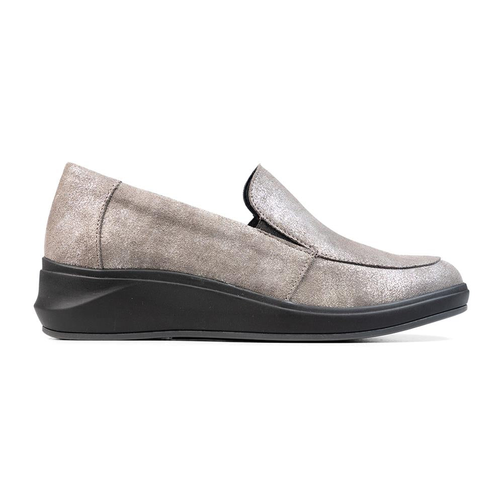 Padders Ladies Comfort 2E Fit LEWES - Grey Metallic