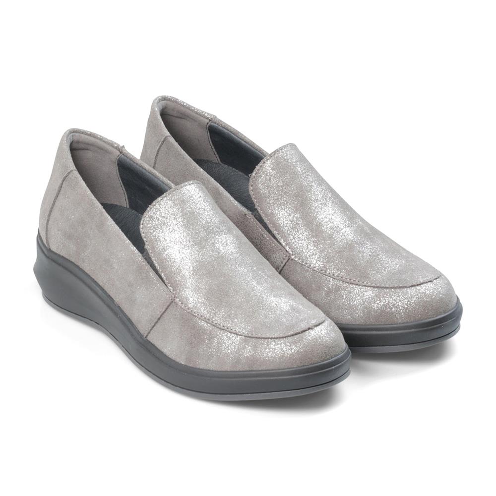 Padders Ladies Comfort 2E Fit LEWES - Grey Metallic