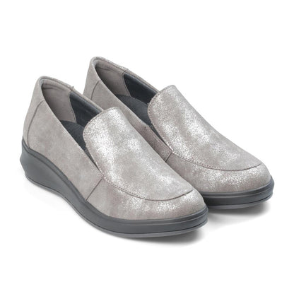 Padders Ladies Comfort 2E Fit LEWES - Grey Metallic