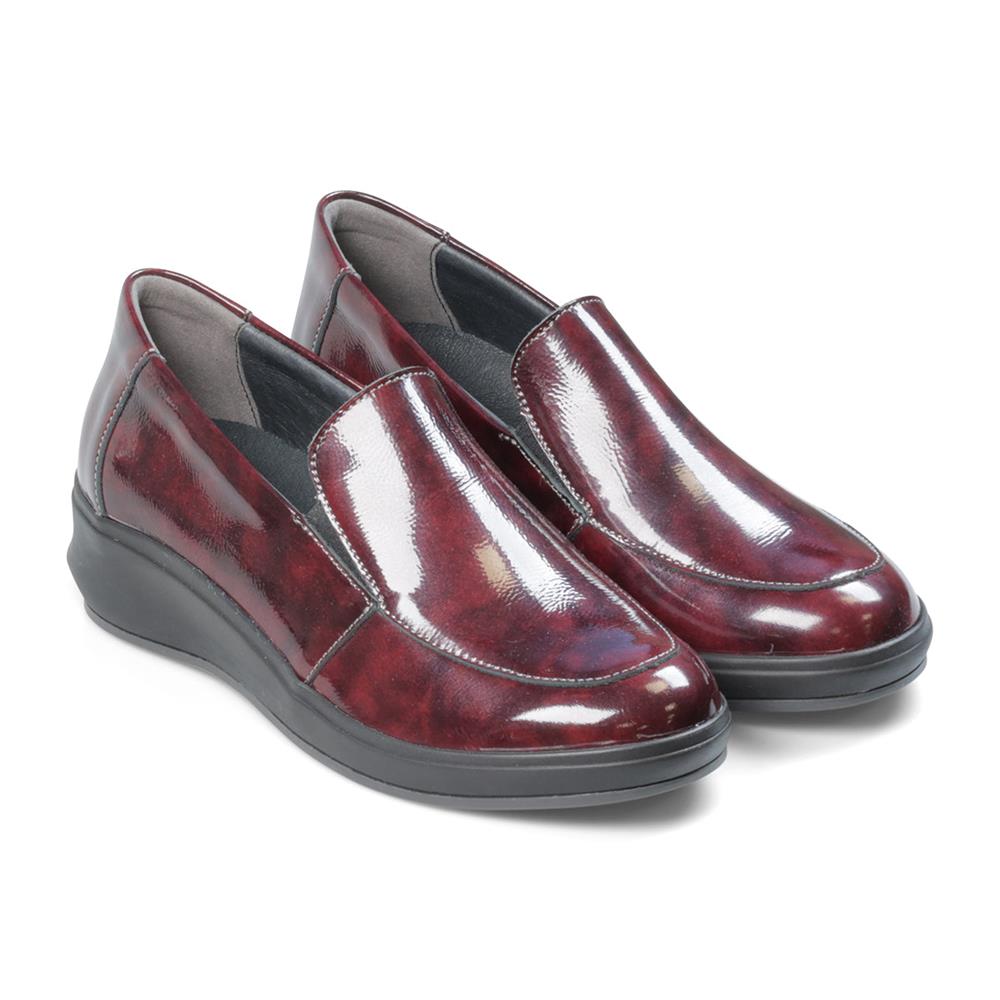 Padders Ladies Comfort 2E Fit LEWES - Burgundy Patent