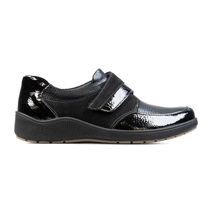 Padders Confort Femme Coupe 2E MALTBY - Suède Noir Combiné
