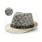 Stylish British Jazz Straw Breathable Sun Hat
