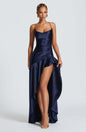 Women's Backless Ruffles Irregular Dress