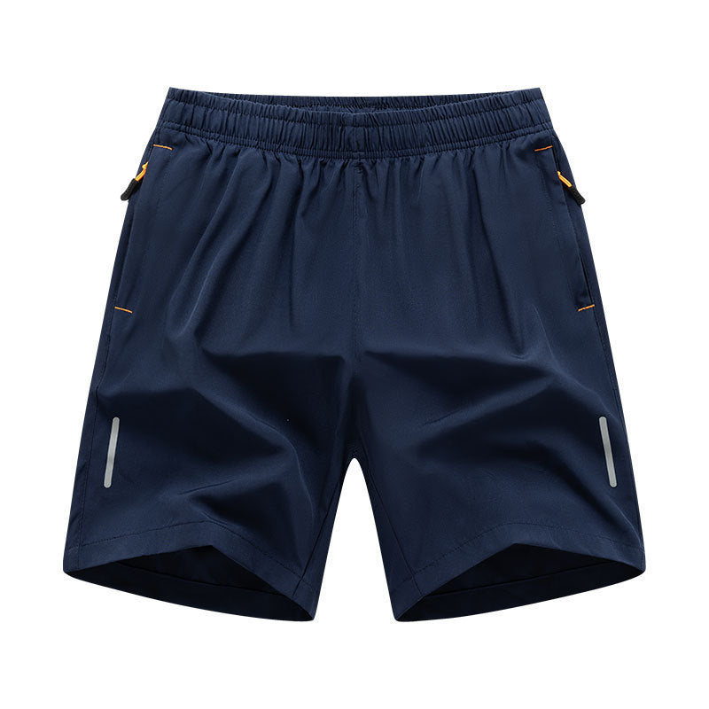 Shorts de sport et de loisirs amples pour hommes grandes tailles, en soie glacée