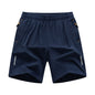 Shorts de sport et de loisirs amples pour hommes grandes tailles, en soie glacée