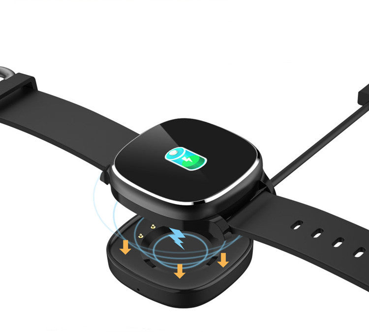 Bracelet intelligent grand écran tactile complet fréquence cardiaque Bluetooth sport