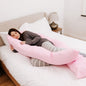12 Ft Maternity Pillow And Case - Light Pink