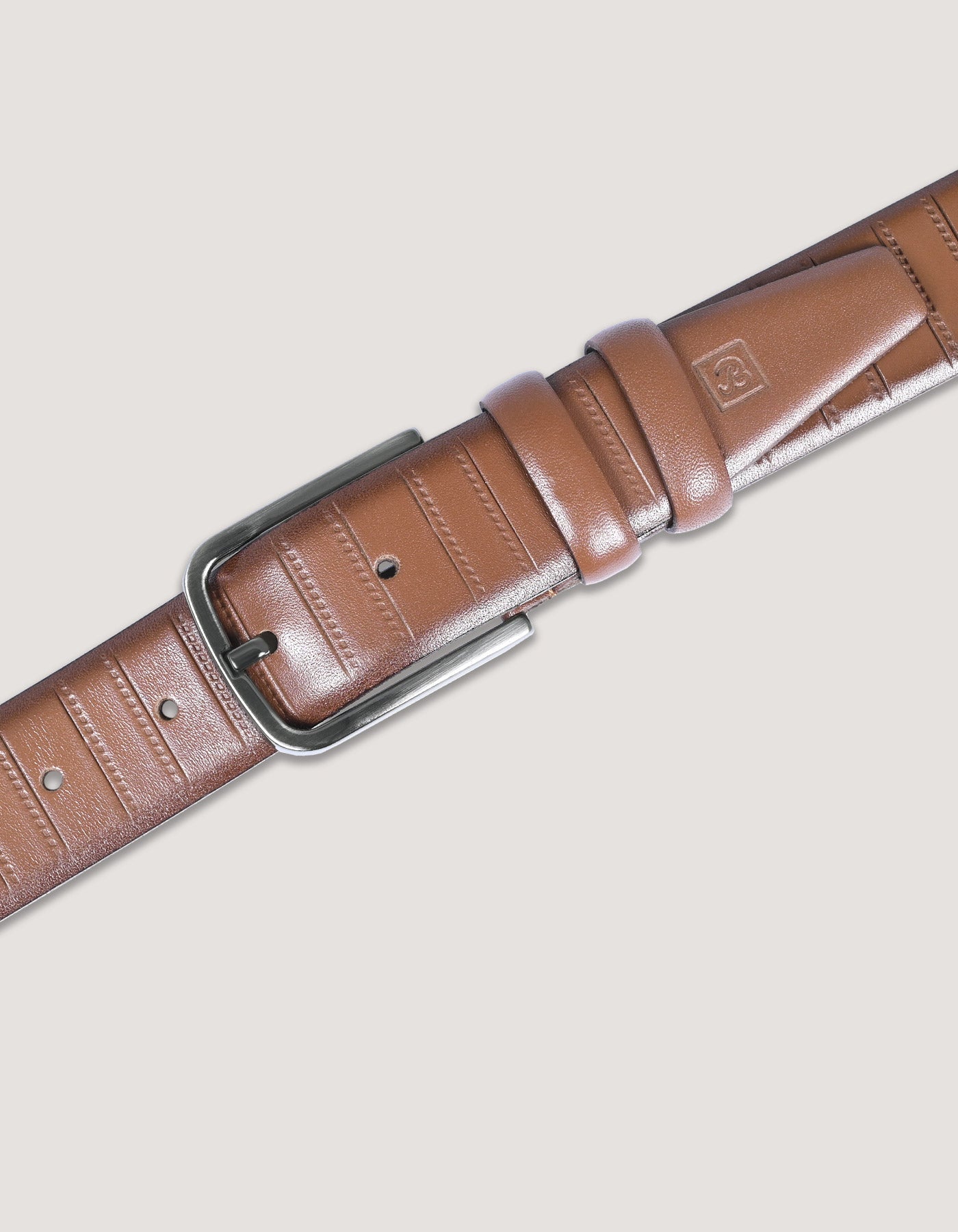 Ceinture en cuir marron formelle