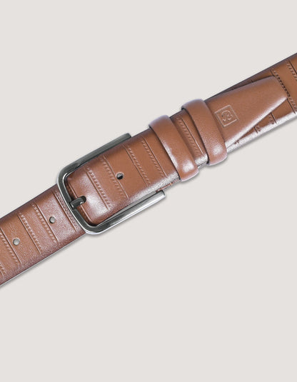 Ceinture en cuir marron formelle