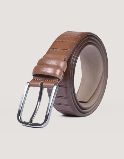 Ceinture en cuir marron formelle