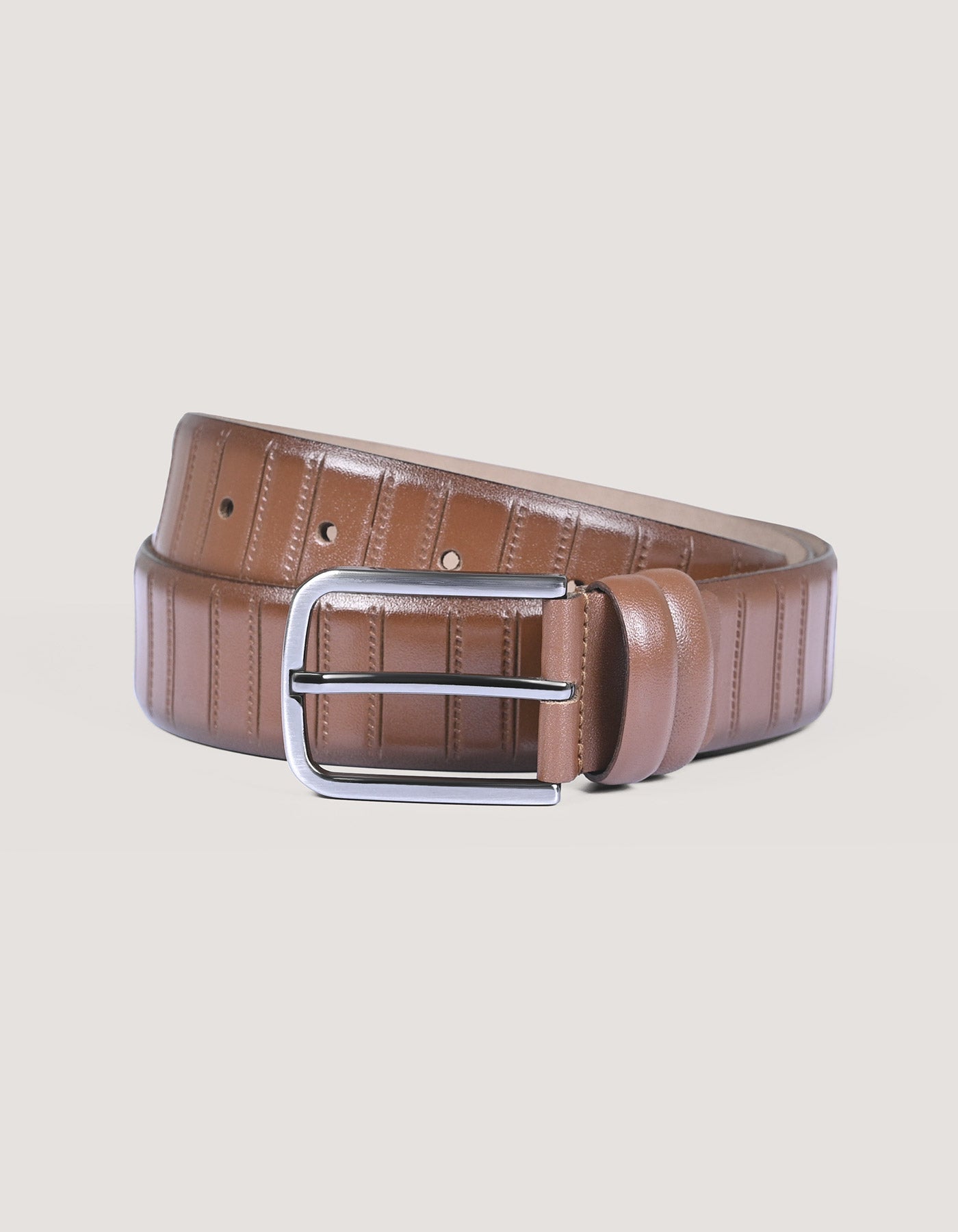 Ceinture en cuir marron formelle