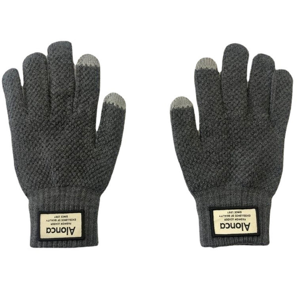 Men's knitted touchscreen electric heating gloves - view 5