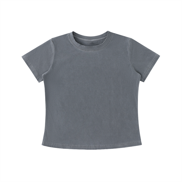 Womens Vintage Wash Slim Fit T-shirt