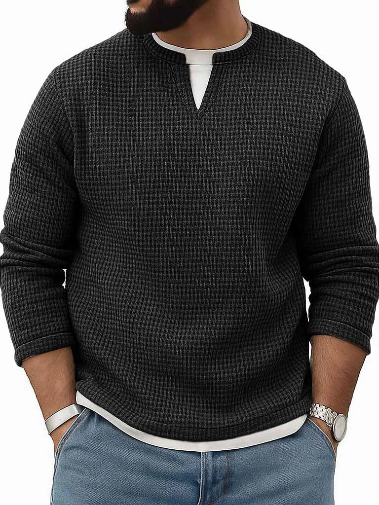 Crew-Neck Long-Sleeve Top
