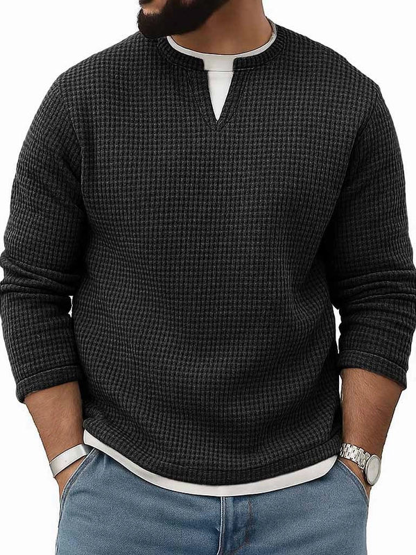 Crew-Neck Long-Sleeve Top