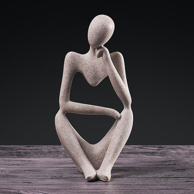 Pensive Figure Ornaments Of Abstract Sandstone