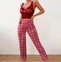 Women’s 2-Piece Plaid Pajama Set
