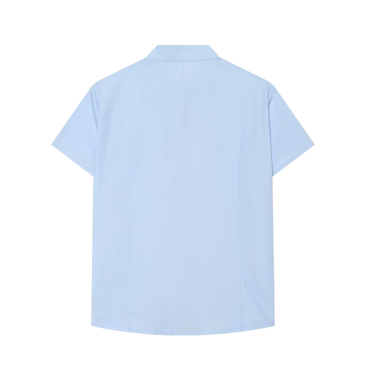 Knot buckle stand up collar shirt
