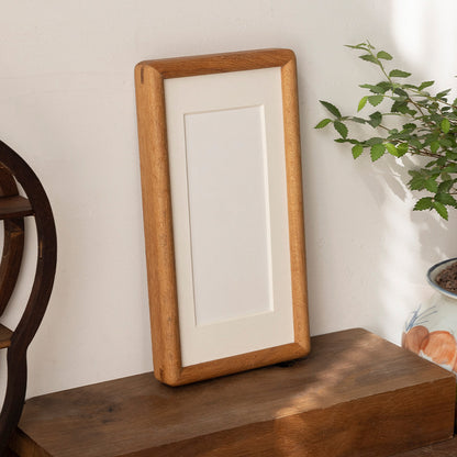Solid Wood Desk Photo Frame - Black Walnut & Teak Finish