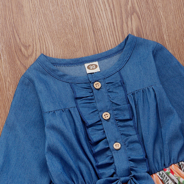 Denim patchwork dress - Stuffs & Savers